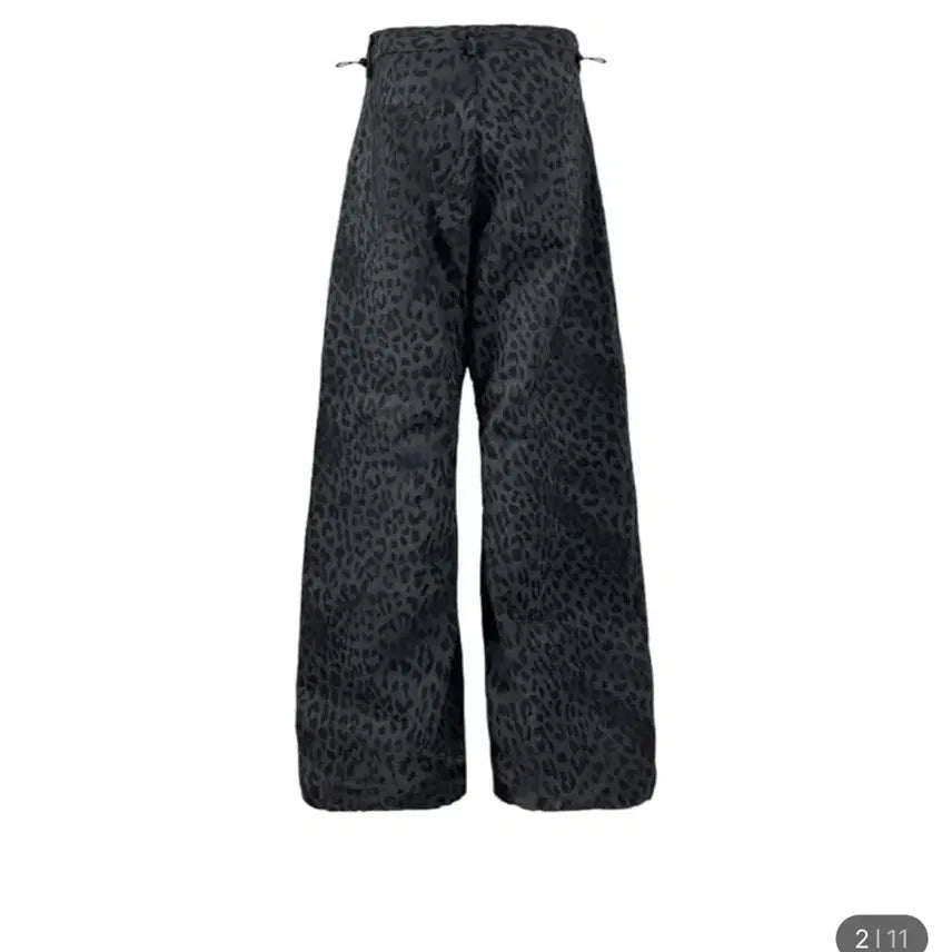 [SOLD OUT] 탄산마그네슘 코튼 와이드 팬츠 레오파드 그레이 1