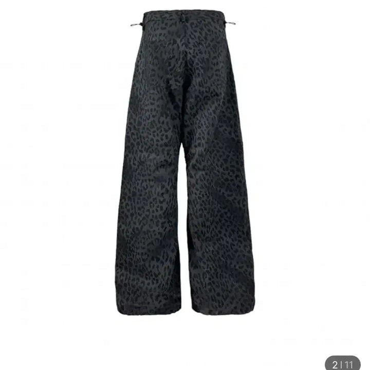 [SOLD OUT] 탄산마그네슘 코튼 와이드 팬츠 레오파드 그레이 1