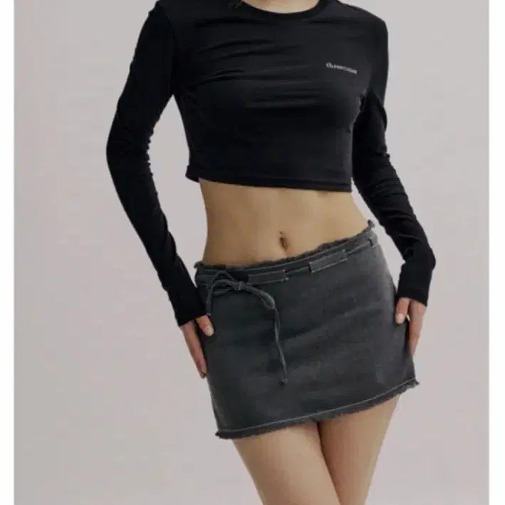 [SOLD OUT] 쓰리타임즈 스티치 미니 스커트