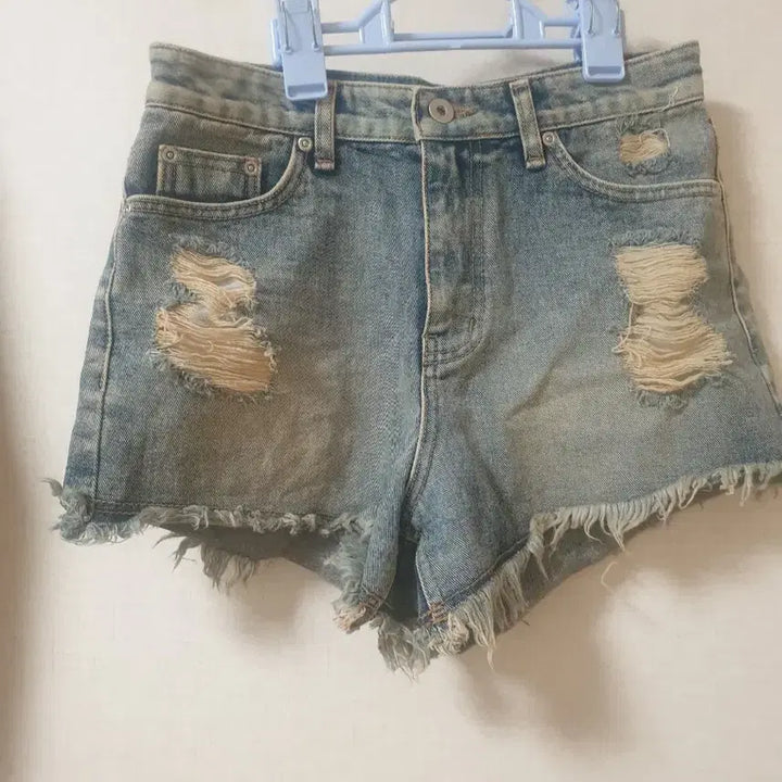 [SOLD OUT] 빈티지연청핫팬츠