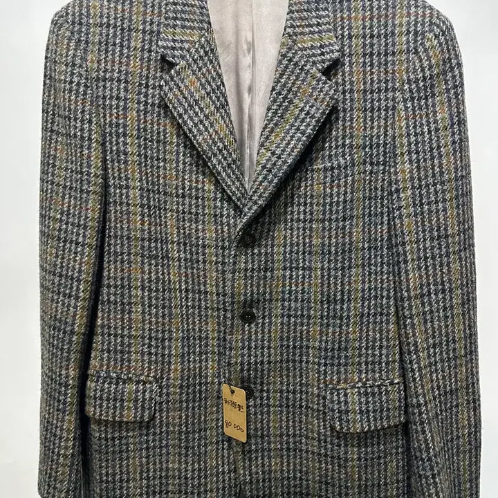 [SOLD OUT] 해리스트위드 체크 울 블레이져 95-100