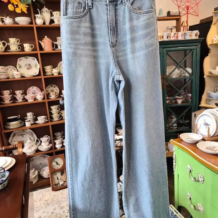 [SOLD OUT] 연청 와이드 데님 팬츠