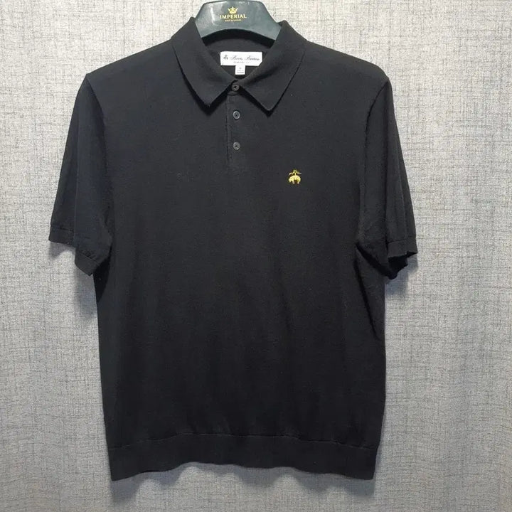 [SOLD OUT] 브룩스브라더스 코튼 스웨터 카라 반팔티 M