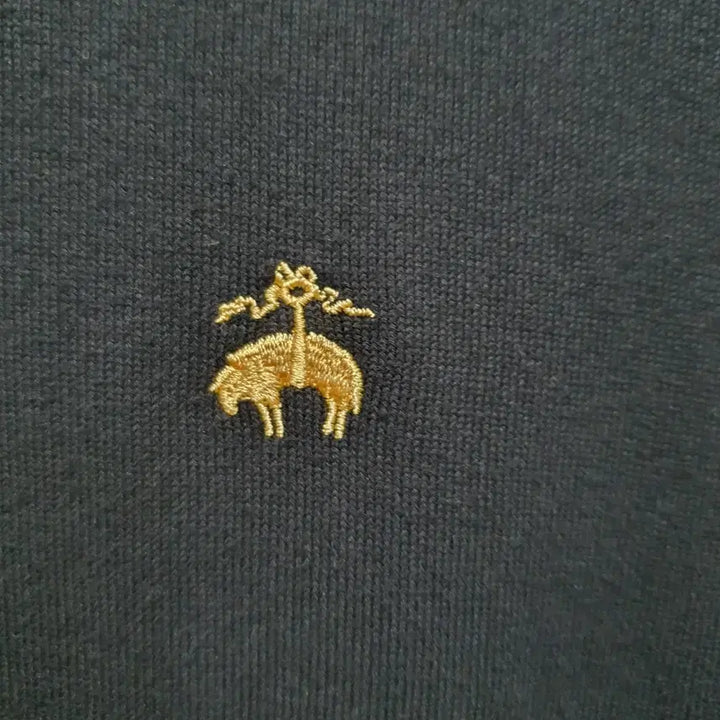 [SOLD OUT] 브룩스브라더스 코튼 스웨터 카라 반팔티 M