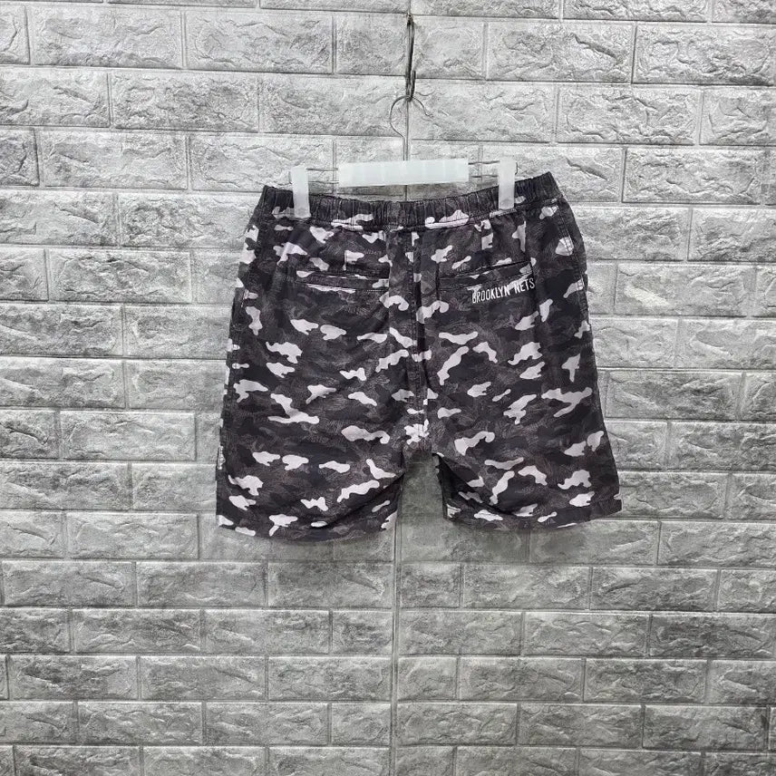 [SOLD OUT] NBA  브루클린 넷츠 반바지 카모플라주 허리 32-35인치