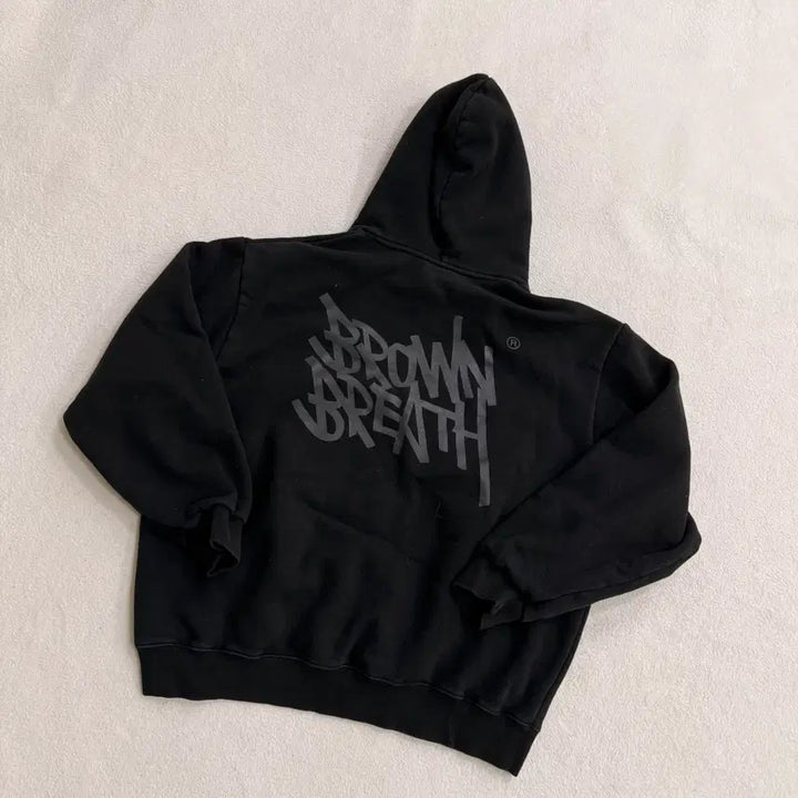 [SOLD OUT] L 브라운브레스 스몰로고 후드티 0622T1