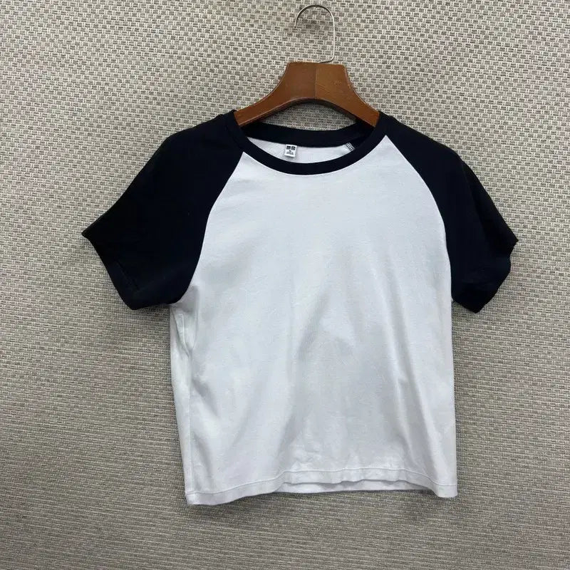 [SOLD OUT] 유니클로 크롭 반팔티 XL D06515
