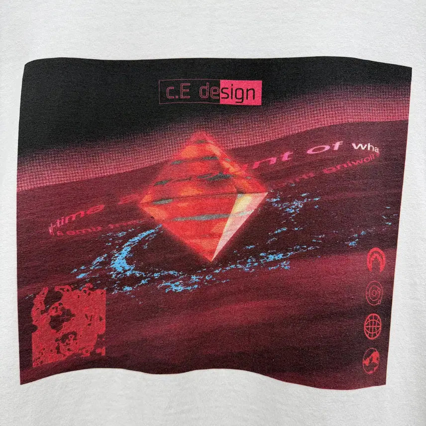 [SOLD OUT] (L) C.E 카브엠트 프린팅 반팔 티셔츠 화이트
