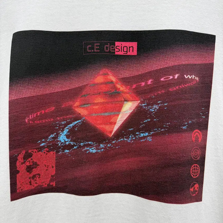 [SOLD OUT] (L) C.E 카브엠트 프린팅 반팔 티셔츠 화이트