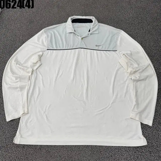 [SOLD OUT] 나이키 골프 긴팔 카라티 흰색 0624