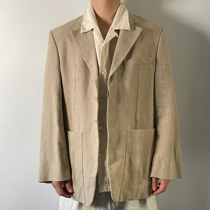[SOLD OUT] 자크뮈스 라 베스테 스퀘어 린넨 블레이저 (on.1026)