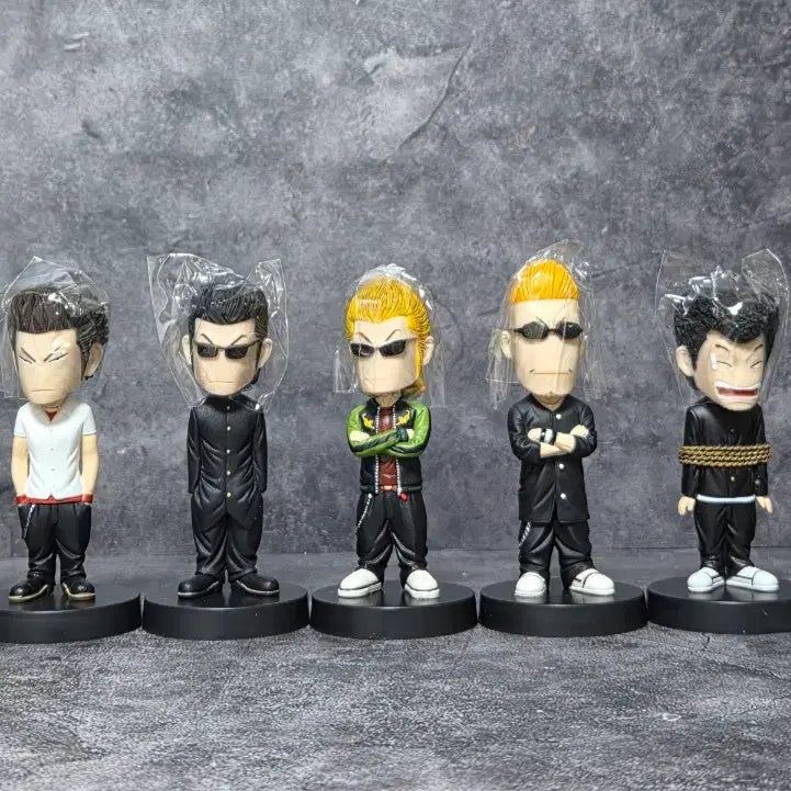 [BUNJANG] Crows Worst Crazy Head Kids Figure Set (7 Figures) / 크로우즈 워스트 스즈란 크레이지헤드 키즈 피규어 7종 일괄