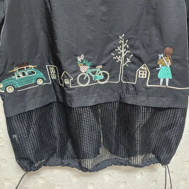 [SOLD OUT] 블랙 자수 반팔집업 여성77