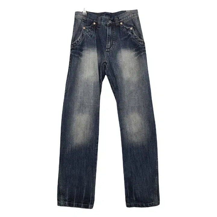 [SOLD OUT] 빈티지 워시드 롱 데님팬츠 28