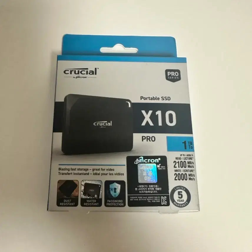 [SOLD OUT] 마이크론 Crucial X10 Pro 외장 SSD 1TB 미개봉