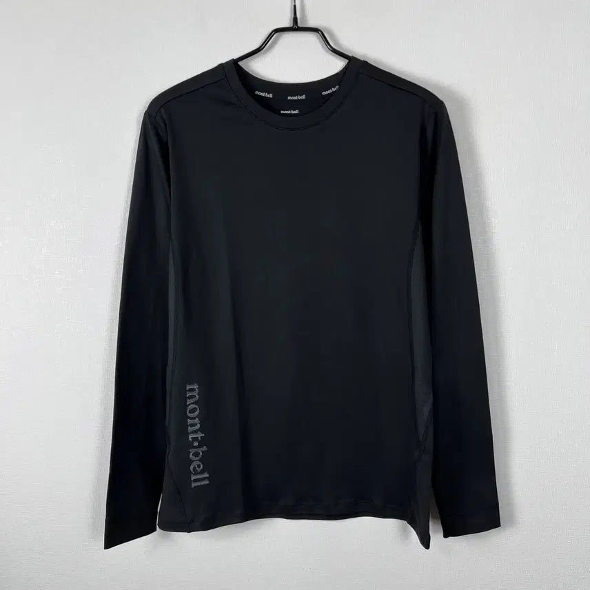 [SOLD OUT] 몽벨 이너 블랙 라운드 긴팔 티 티셔츠 남100 L 라덴 빈티지