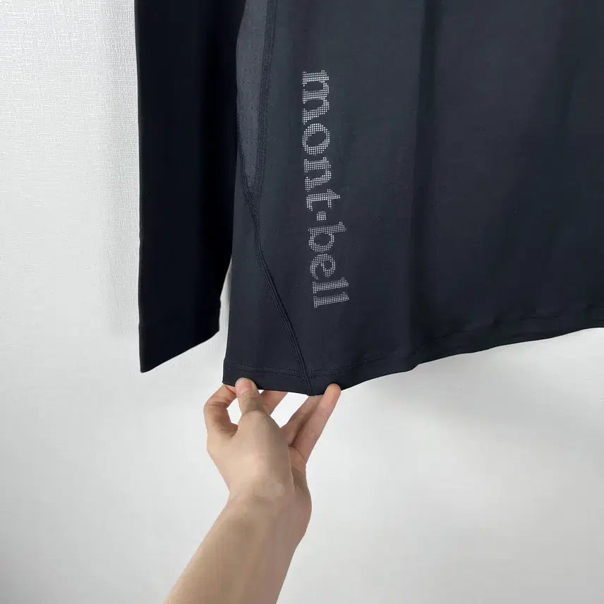 [SOLD OUT] 몽벨 이너 블랙 라운드 긴팔 티 티셔츠 남100 L 라덴 빈티지