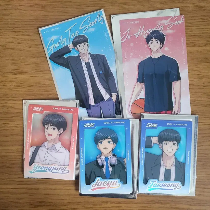 [SOLD OUT] 일괄6천 가비지타임 선수티켓 포토카드 전영중 공태성 진재유 조형석 굿즈