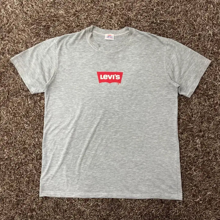 [SOLD OUT] 리바이스 501 빈티지 로고 그레이 반팔 티셔츠 100