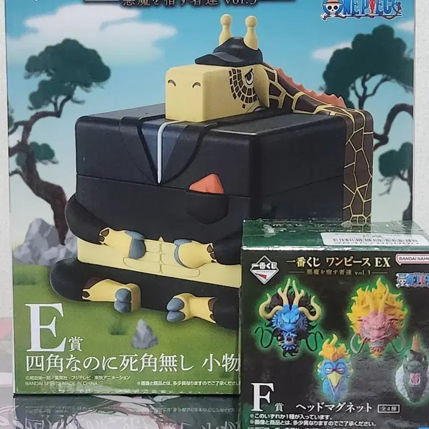 [BUNJANG] One Piece Ichiban Shoji Lottery E Prize Kakou Storage Box &amp; F Prize Figure Bundle (Sealed) / 미개봉 일괄 택포 3.3 원피스 제일복권 E상 카쿠 보관함 F상 피규어