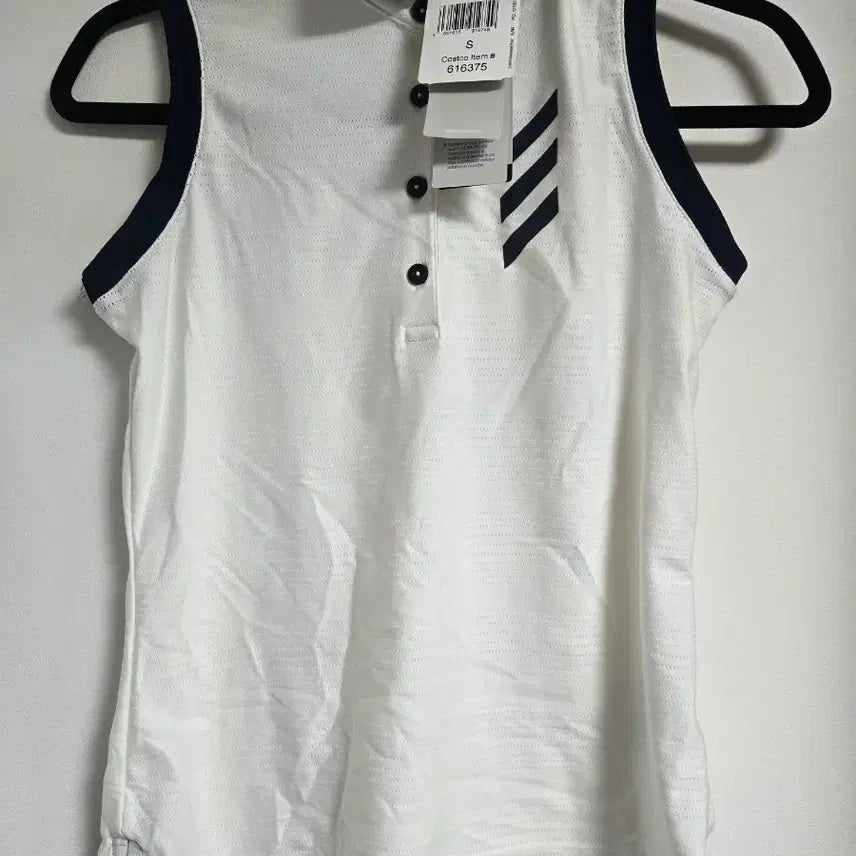 [SOLD OUT] 정품 새상품 아디다스 여성 민소매 폴로티 S 사이즈 흰색