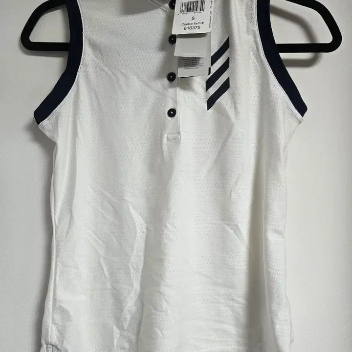 [SOLD OUT] 정품 새상품 아디다스 여성 민소매 폴로티 S 사이즈 흰색