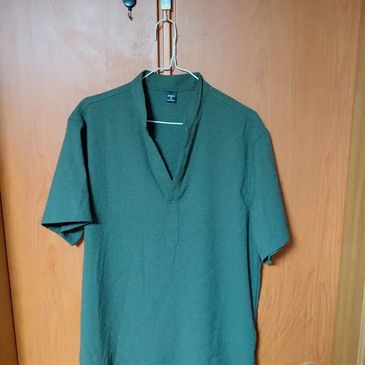 [SOLD OUT] SHEIN 남성 반팔 카라 티셔츠 녹색