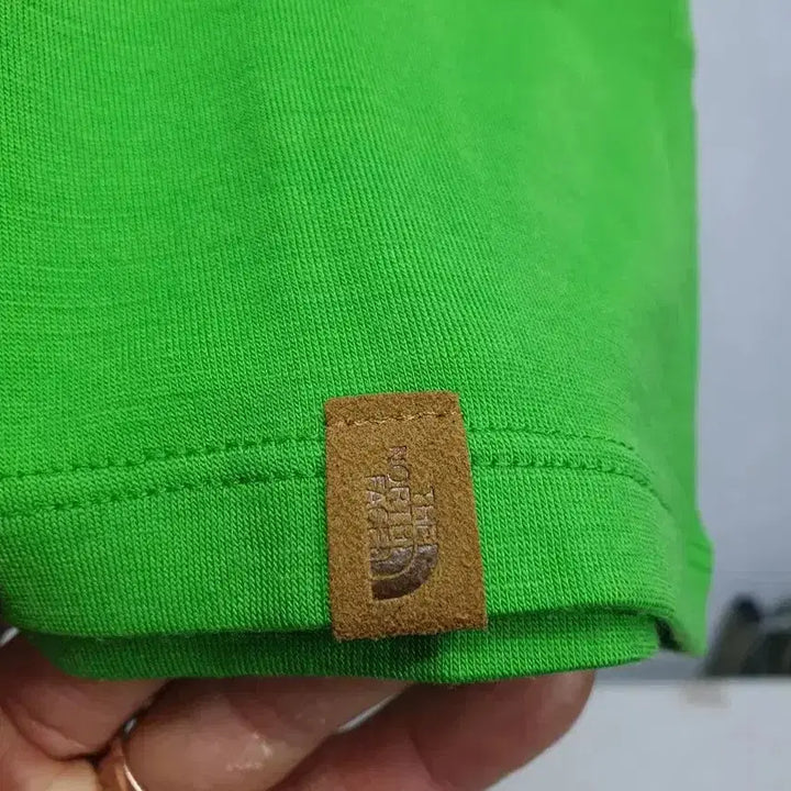 [SOLD OUT] 노스페이스 목폴라티 터틀넥 긴판티 그린 새상품 xs