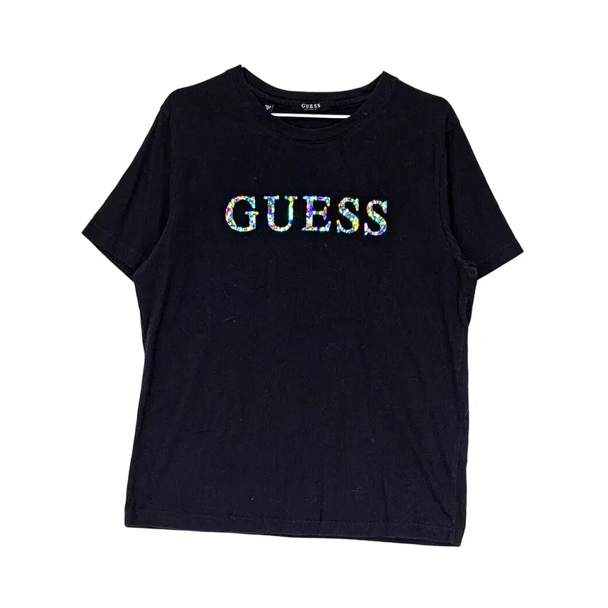 [SOLD OUT] 게스 여성 시크한 반팔티 105 블랙 최신상품 08338