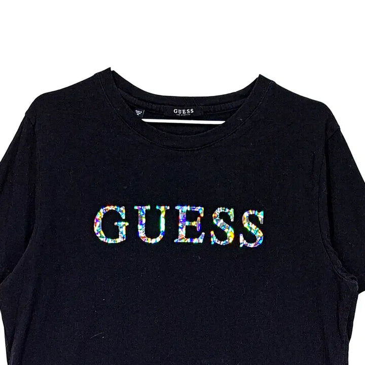 [SOLD OUT] 게스 여성 시크한 반팔티 105 블랙 최신상품 08338