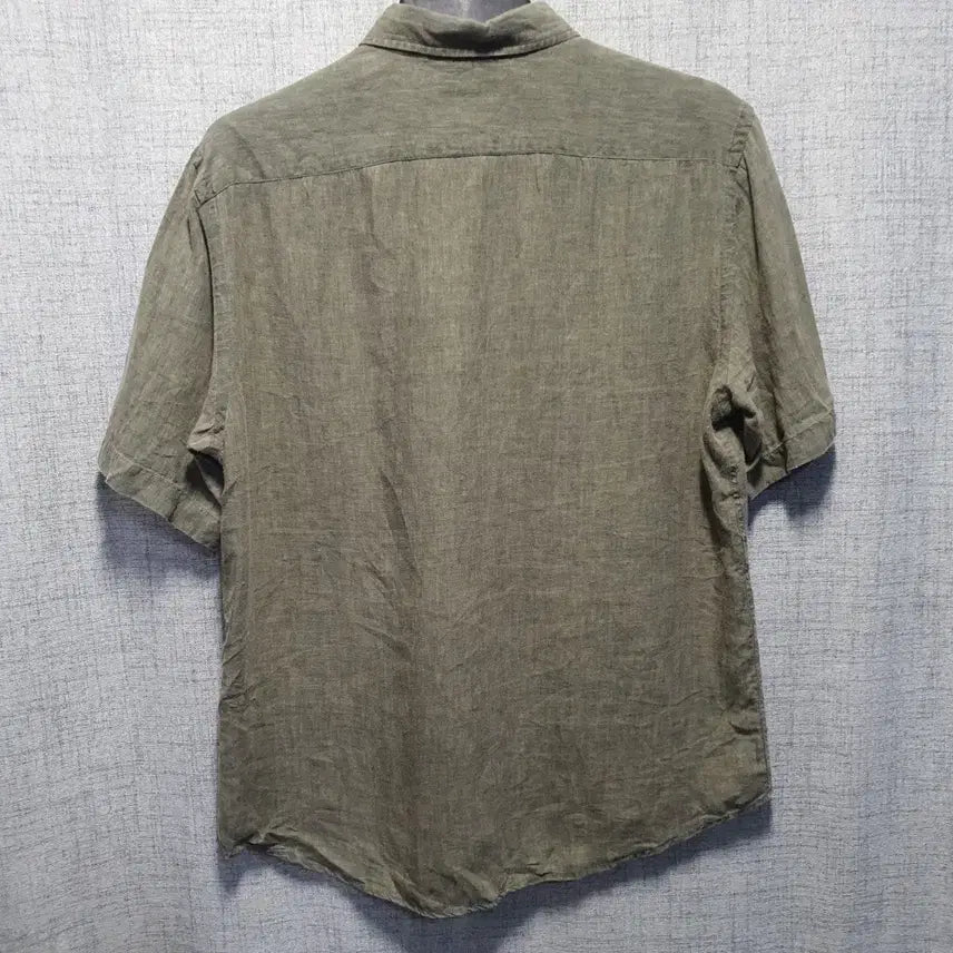 [BUNJANG] Hazzys Linen Short Sleeve Shirt Size 105 / 헤지스 린넨 카라 반팔 셔츠 105