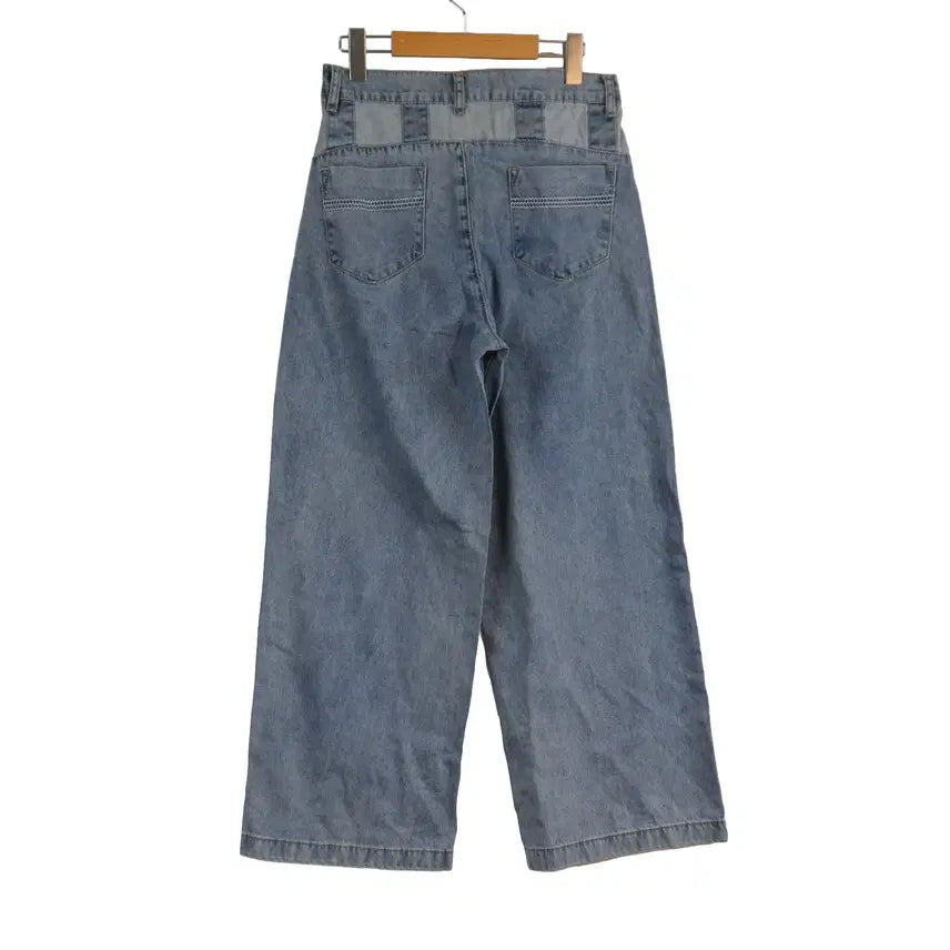 [BUNJANG] Light Wash Wide Leg High-Waist Denim Pants / 연청 와이드 청바지 88 하이웨스트 데님팬츠 통바지
