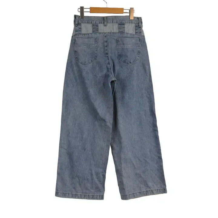 [BUNJANG] Light Wash Wide Leg High-Waist Denim Pants / 연청 와이드 청바지 88 하이웨스트 데님팬츠 통바지