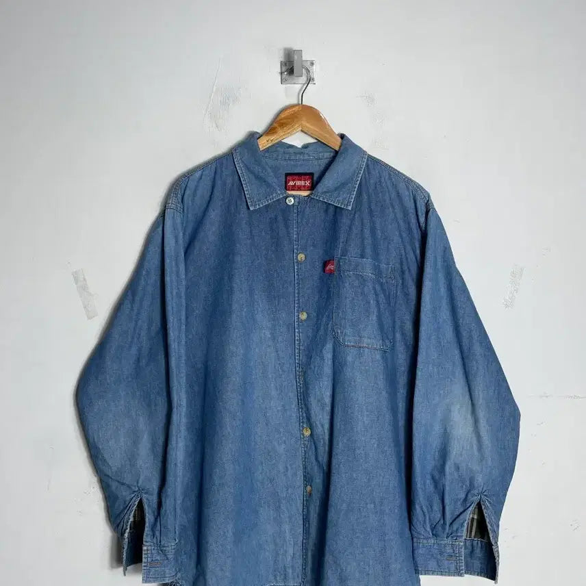 [BUNJANG] Avirex Denim Lined Shirt / 아비렉스 데님 안감 남방 셔츠