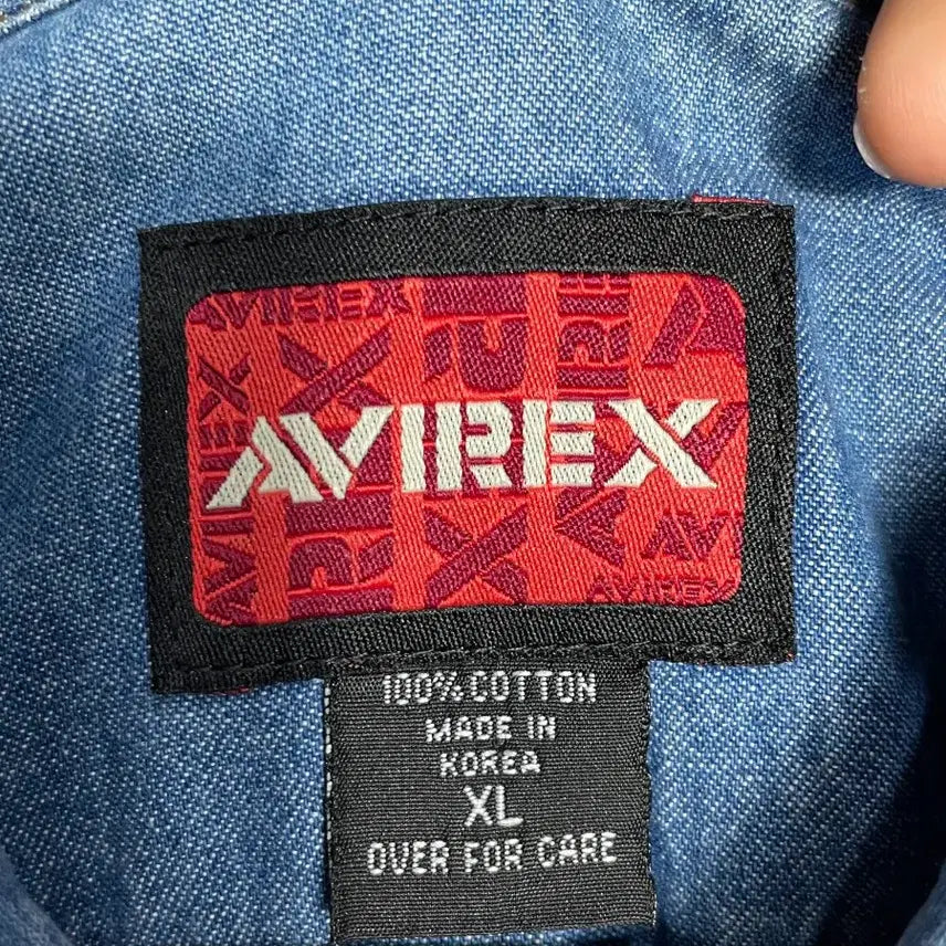 [BUNJANG] Avirex Denim Lined Shirt / 아비렉스 데님 안감 남방 셔츠