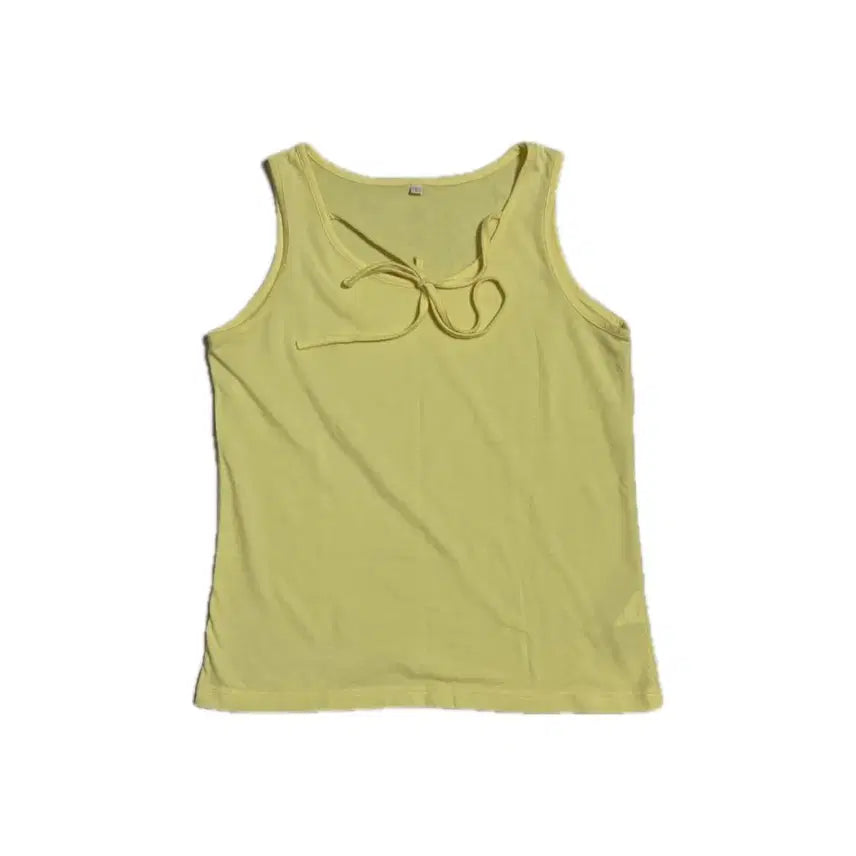 [BUNJANG] Vintage Yellow Lemon Sleeveless Tank Top Inner T-Shirt / 빈티지 노란색 레몬 민소매 끈나시 이너 티셔츠
