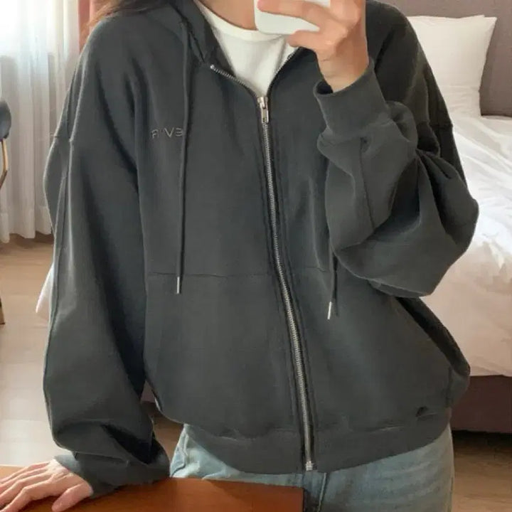 [BUNJANG] Feelings Evermore Pigment Hooded Zip-Up (Self-Produced, Discontinued) / 새상품)필링스 [evermore] 피그먼트 후드 집업 /자체제작/단종
