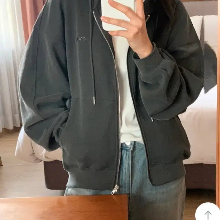 [BUNJANG] Feelings Evermore Pigment Hooded Zip-Up (Self-Produced, Discontinued) / 새상품)필링스 [evermore] 피그먼트 후드 집업 /자체제작/단종
