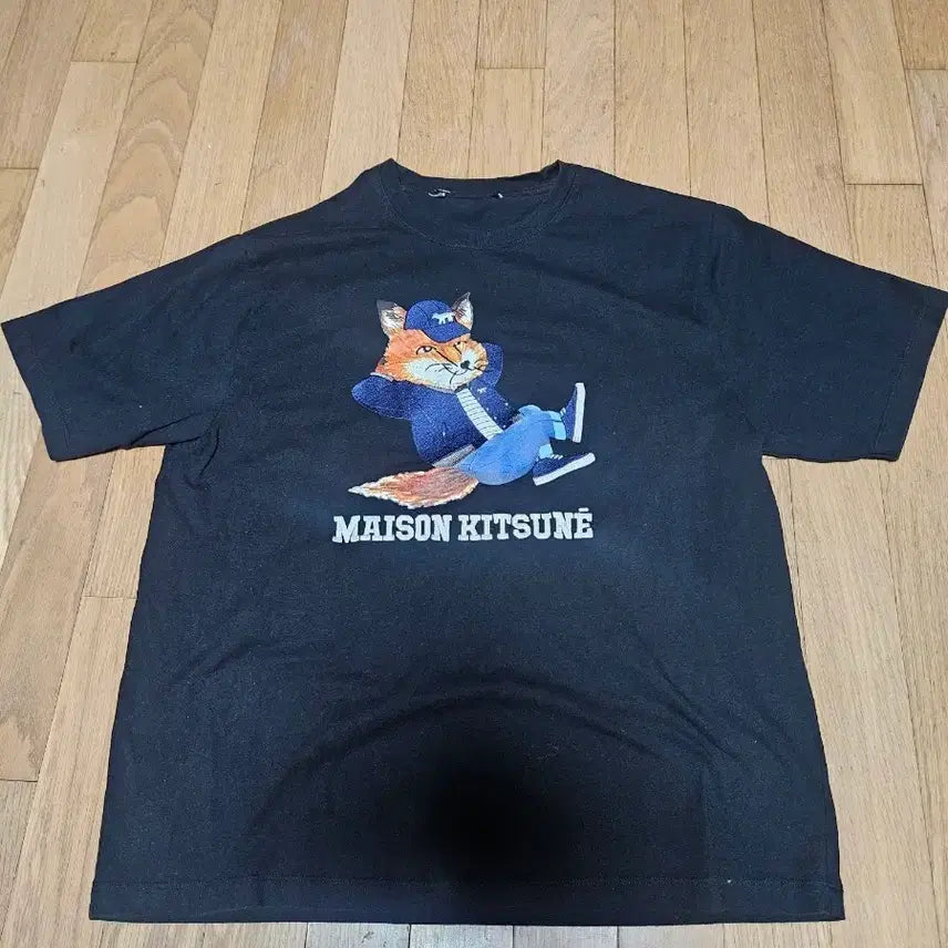 [BUNJANG] Maison Kitsuné Short-Sleeve T-Shirt with Fox Graphic / 메종키츠네 반팔티 목텍떨어짐