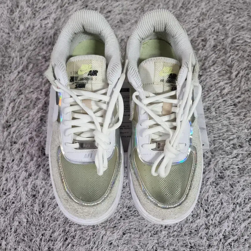 [BUNJANG] Nike Air Force 1 Shadow Pure Platinum Sneakers / [245] 나이키 에어포스 1 쉐도우 퓨어 플래티넘 신발 운동화