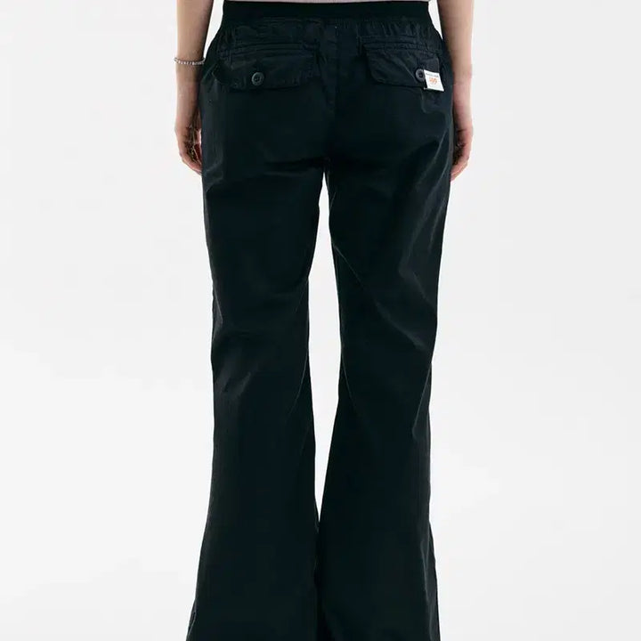 [BUNJANG] LoopOn x OOTJ Summer Butterfly Loose Flare Pants Black / 루프온xOOTJ 썸머 버터플 루즈 플레어 팬츠 블랙