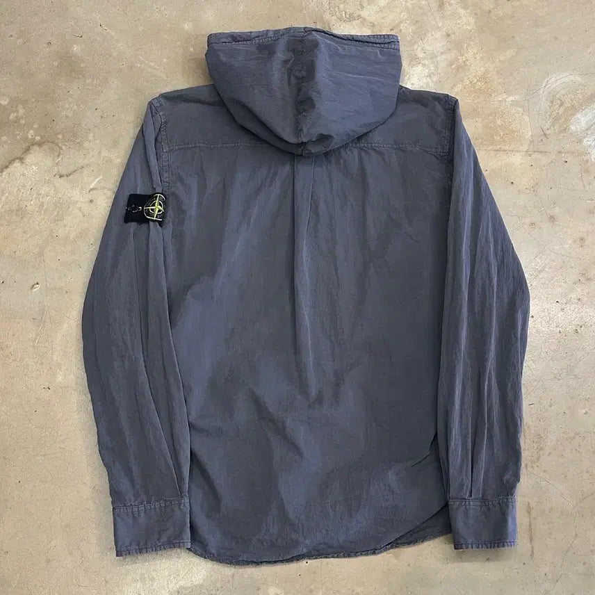 [BUNJANG] Stone Island Patch Hood Button Jacket / 95 스톤아일랜드 와펜 후드 버튼 자켓