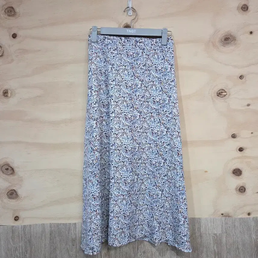 [BUNJANG] Floral Banding Midi Skirt / 373) 플로럴 패턴 밴딩 미디 스커트