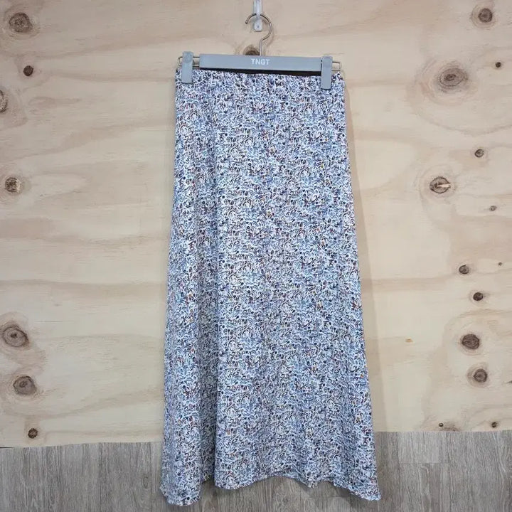 [BUNJANG] Floral Banding Midi Skirt / 373) 플로럴 패턴 밴딩 미디 스커트