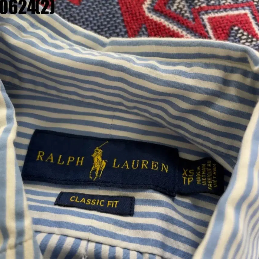 [BUNJANG] Polo Ralph Lauren Striped Shirt Blue / 폴로 랄프로렌 스트라이프 셔츠 블루