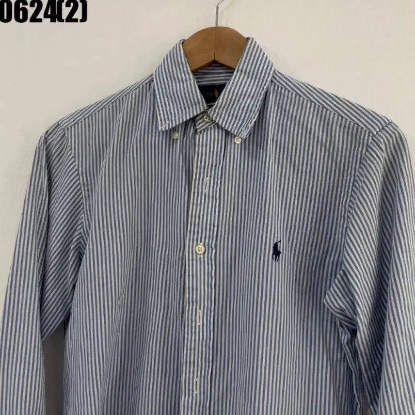 [BUNJANG] Polo Ralph Lauren Striped Shirt Blue / 폴로 랄프로렌 스트라이프 셔츠 블루