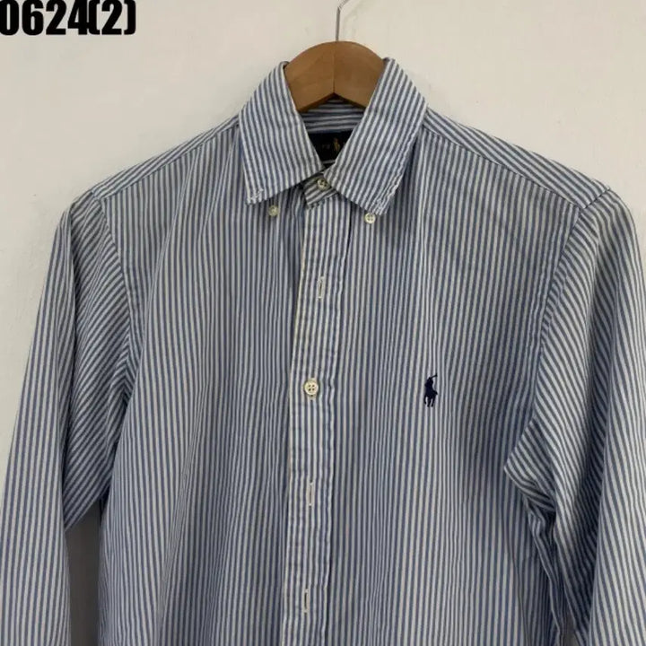 [BUNJANG] Polo Ralph Lauren Striped Shirt Blue / 폴로 랄프로렌 스트라이프 셔츠 블루