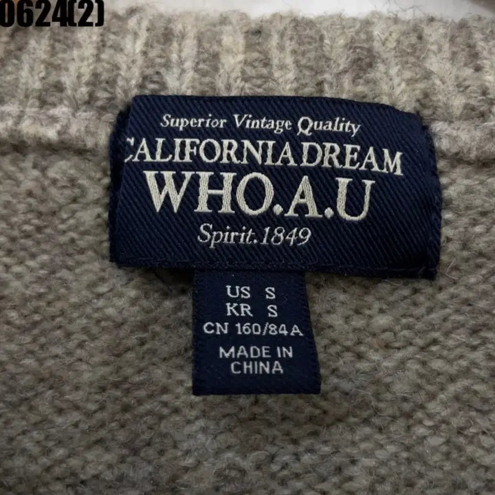 [BUNJANG] Who.A.U Knit Zip-Up / 후아유 니트집업
