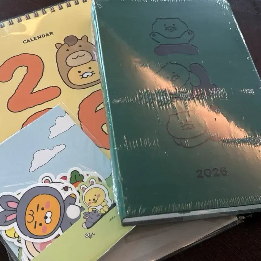 [BUNJANG] Kakao Friends 2026 Calendar Set / 카카오프렌즈 2026 캘린더 세트