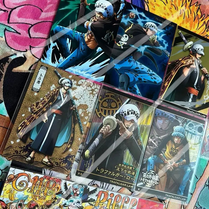[BUNJANG] One Piece Trafalgar Law Wafer Card &amp; Postcard Bundle Set / 일괄)원피스 트라팔가 로우 웨하스 카드+엽서 지류굿즈 야마토 루피 조로